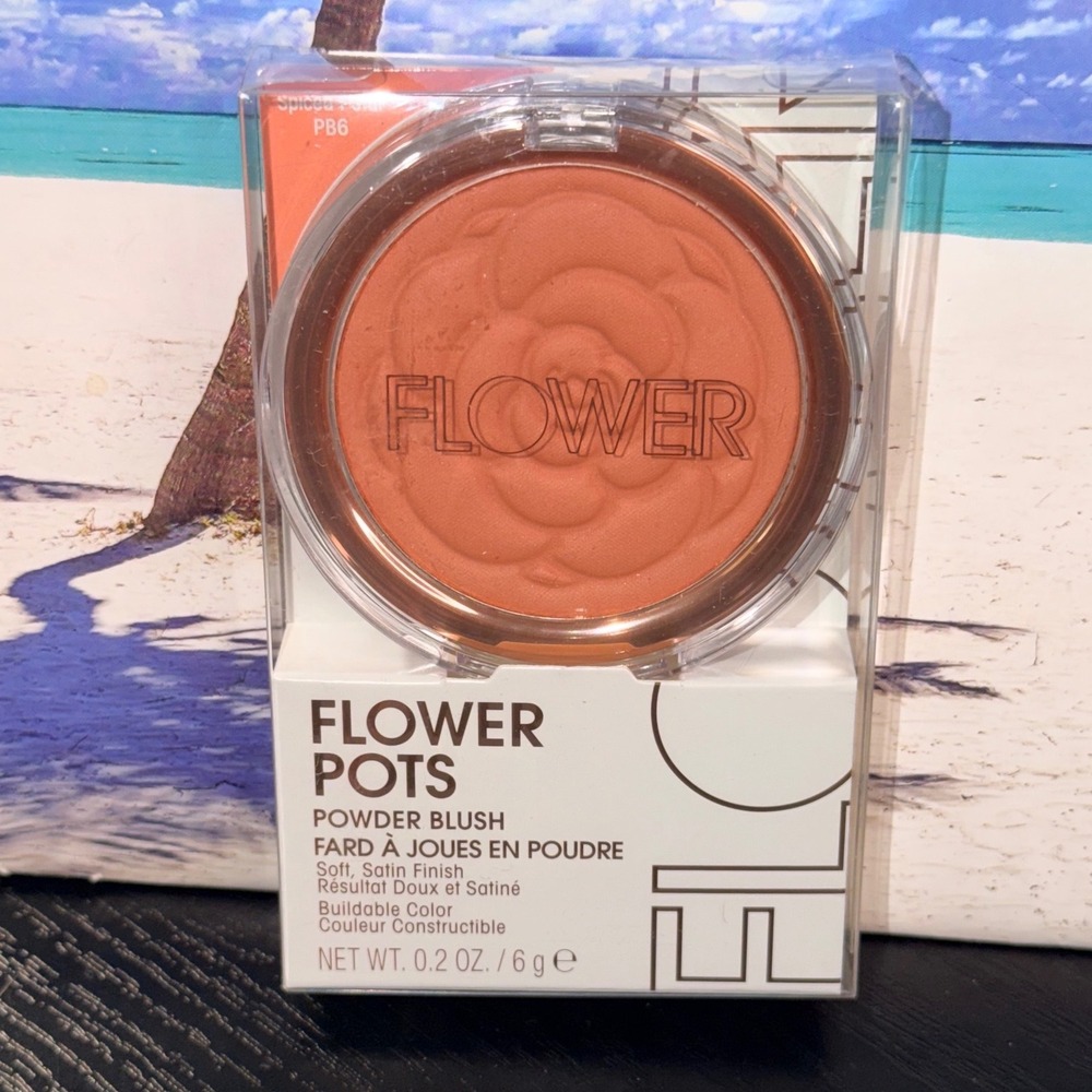 Flower Beauty Flower Pots Powder Blush Spiced Petal PB6 Satin Finish New
